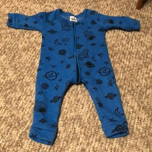 Sweatshirt material onesie